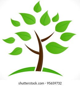 Happy Tree Icon - Possible concepts nature, outdoor, gardening, health, healthcare, Summer