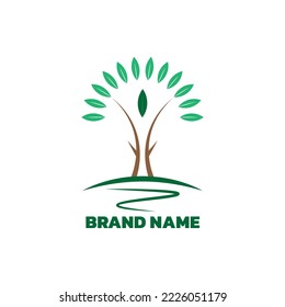 el logo del árbol feliz es un logo que representa la fertilidad y la felicidad en cada rincón