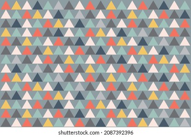 Color del fondo del triángulo feliz para el patrón abstracto textil