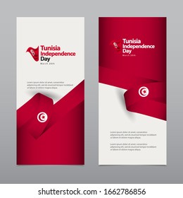 Happy Tunisia Independence Day Celebration Vector Template Design Illustration