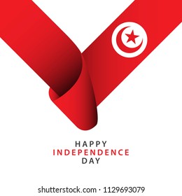 Happy Tunisia Independence Day Vector Template Design Illustrator