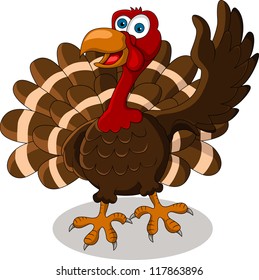 happy Turkey Cartoon