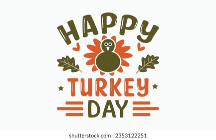 Happy turkey day svg, Fall svg, thanksgiving svg bundle hand lettered, autumn , thanksgiving svg, hello pumpkin, pumpkin vector, thanksgiving shirt, eps files for cricut, Silhouette svg