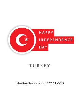 Happy Turkey Independence Day Vector Template Design Illustrator