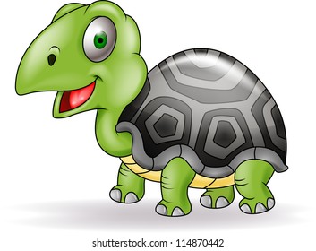 Happy turtle cartoon