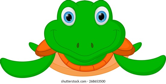 Happy turtle cartoon