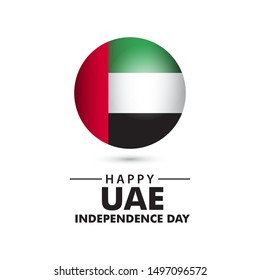Happy UAE Independence Day Vector Template Design Illustration