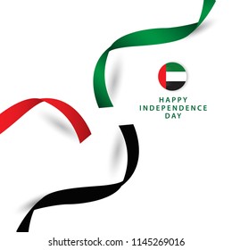 Happy UAE Independent Day Vector Template Design Illustration