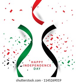 Happy UAE Independent Day Vector Template Design Illustration