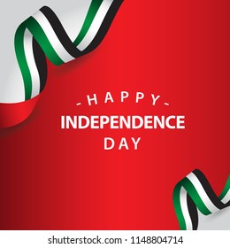 Happy UAE Independent Day Vector Template Design Illustration