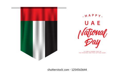 Happy UAE National Day Vector Template Design Illustration