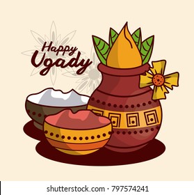 Happy ugadi design