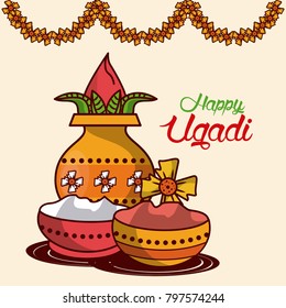 Happy ugadi design