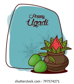 Happy ugadi design