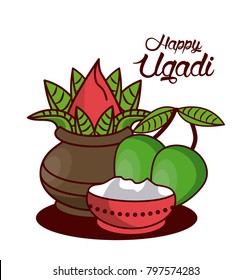 Happy ugadi design