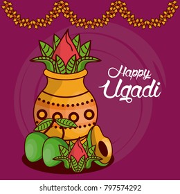 Happy ugadi design