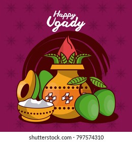 Happy ugadi design