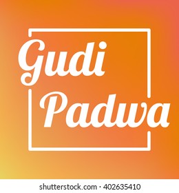 Happy Ugadi Gudi Padwa card holiday poster vector