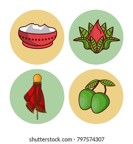 Happy ugadi icons