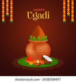 Fondo tradicional de la celebración del festival indio ugadi