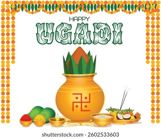 Happy Ugadi, Indian New Year festival Ugadi (Gudi Padwa, ugadi)