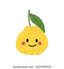 feliz ugli fruta lindo personaje mascota diseño vectorial