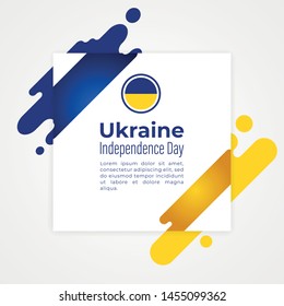 Happy Ukraine Independence Day Vector Design Template Illustration