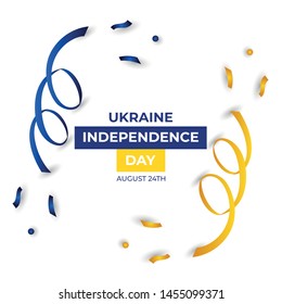 Happy Ukraine Independence Day Vector Design Template Illustration