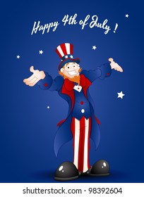 Happy Uncle Sam Greeting Card