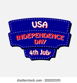 Happy United States of America independence day card