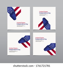 Happy United States Independence Day Celebration Vector Template Design Illustration