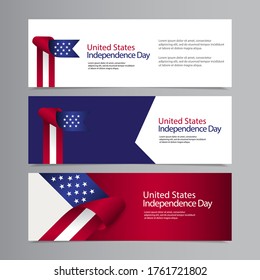 Happy United States Independence Day Celebration Vector Template Design Illustration