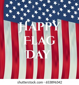 Happy US independence day card Happy Flag Day