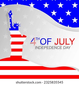 Happy USA Independence Day 4 th July. Vector illustration