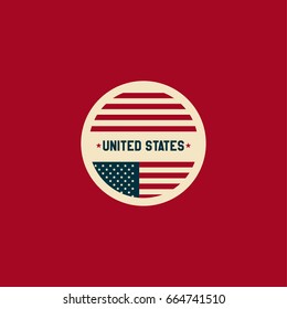 Happy USA Independence Day 4 th July. Greeting card and poster Design