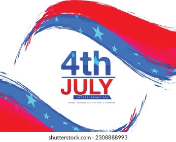 Happy U.S.A. Independence day background. National American holiday illustration. Fourth of July vector banner .