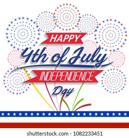 Happy USA Independence Day Fourth of July celebrate