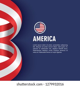 Happy USA Independence Day Vector Design Illustration Template