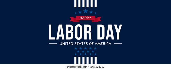 Happy USA Labor Day background illustration. Vector EPS10. 