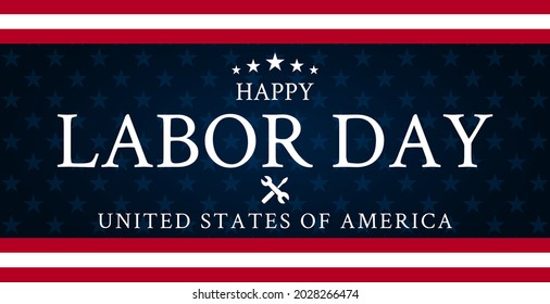 Happy USA Labor Day background illustration. Vector EPS10.