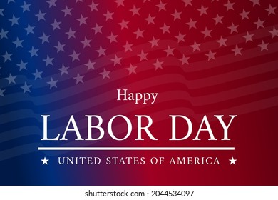 Happy USA Labor Day background illustration. Vector EPS10.