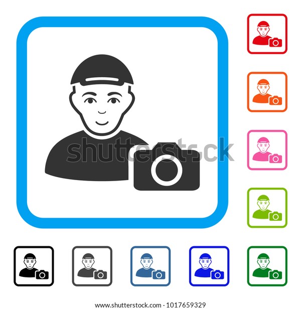 Happy User Photo Vector Icon Person Stock Vector (Royalty Free ...
