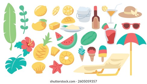 
Happy vacation time summer fresh