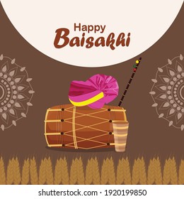 Happy vaisakhi punjabi festival celebration