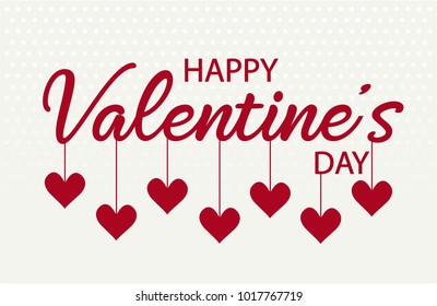 Happy Valenine's day card or background. vector illustration.