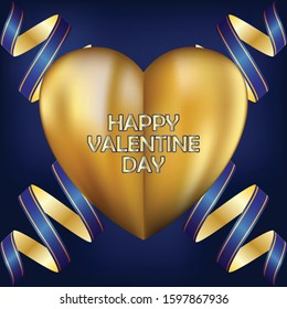 happy valentine background with  heart