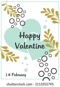 happy valentine banner, poster vector. valentine concept illustration. eps 10
