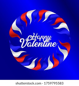happy valentine, beautiful template banner with youth theme. vector design illustration, graphics elements for t-shirts, the sign, badge or greeting card and background photo booth
