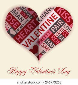 Happy Valentine card