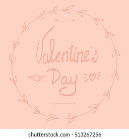 Happy Valentine card in vector. Perfect for prints, cards and stickers